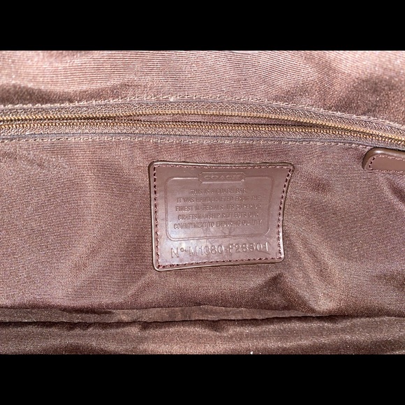 Signature Stripe Coach Handbag + Dust Bag - Picture 7 of 9